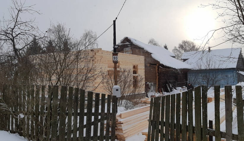 Строительство дома из профилированного бруса г. Рыбинск, д. Макарова