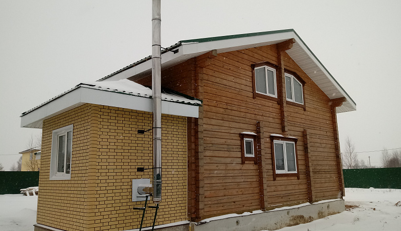 Дом из профилированного бруса. г. Рыбинск, ул. Заречная д.62б