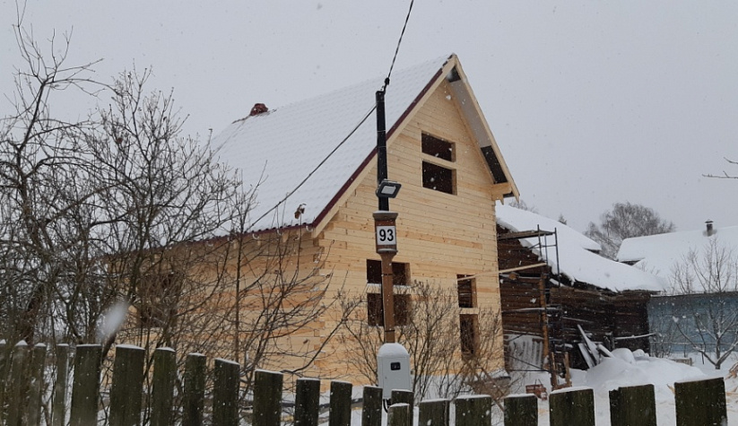 Строительство дома из профилированного бруса г. Рыбинск, д. Макарова