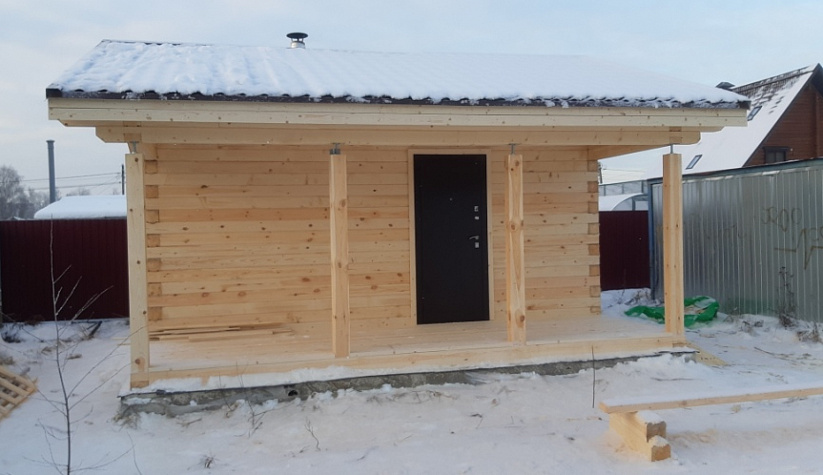 Строительство бани из профилированного бруса по адресу: г. Рыбинск, ул. Штепенко