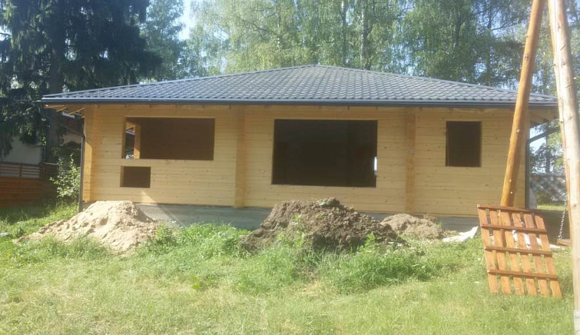 Фото дома из проф. бруса камерной сушки в Ивановской обл., д. Кривцово
