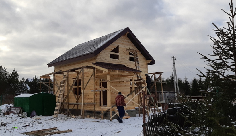 Строительство дома из профилированного бруса в Рыбинском районе д. Дурдино