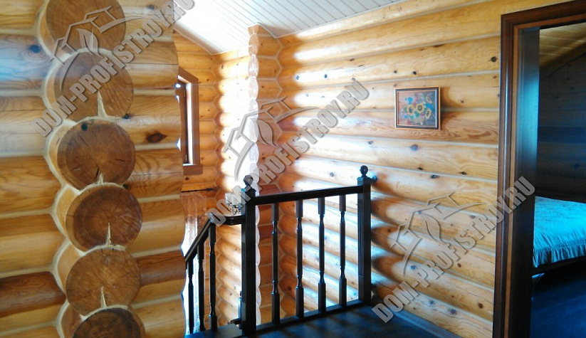 Дом из оцилиндрованного бревна в деревне Фалилеево, Рыбинский район, герметизация швов