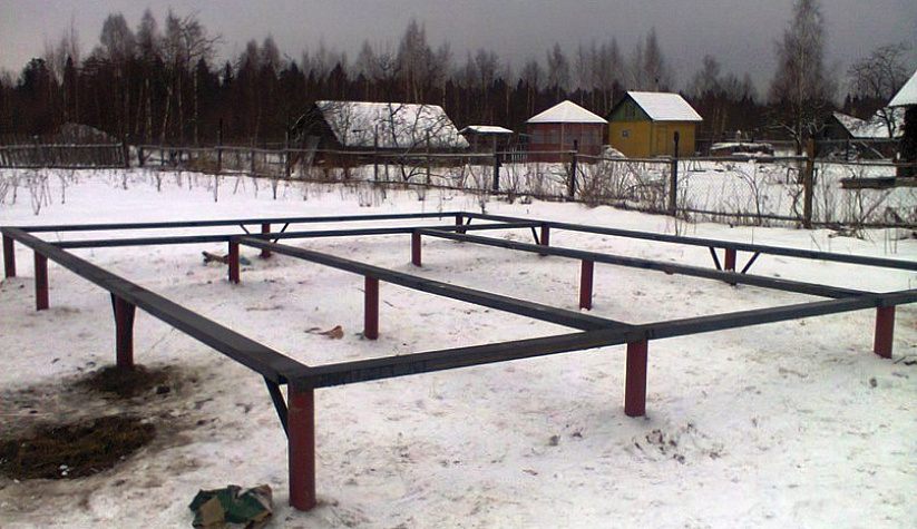 Фундамент на винтовых сваях в деревне Назарово, Рыбинский район