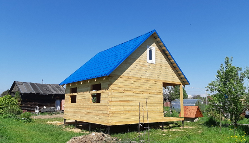 Строительство дачного дома из профилированного бруса по адресу: Рыбинский район, д. Кабатово, СНТ "Березники".