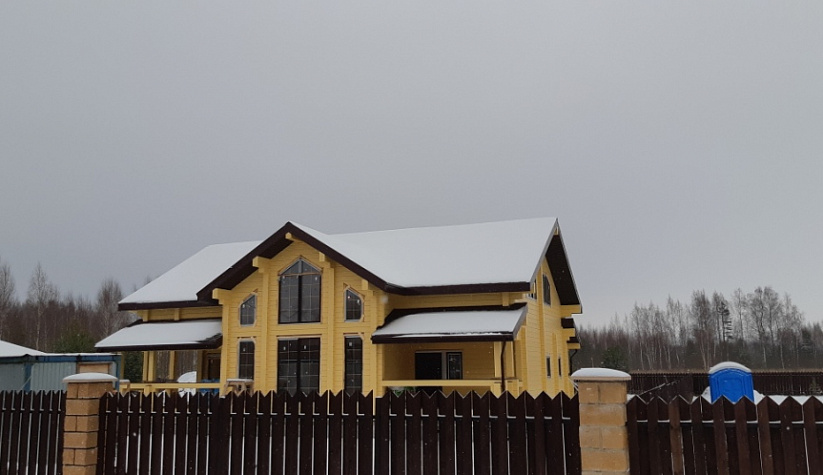 Дом из клееного бруса в Рыбинском районе к/п "Коприно"